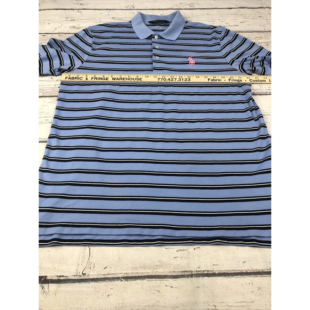 Polo Golf - Polo Ralph Lauren Polo Shirt Striped Men's L  Big Pony Pink